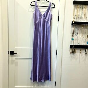 VINCE V-Neck Slip Maxi Dress